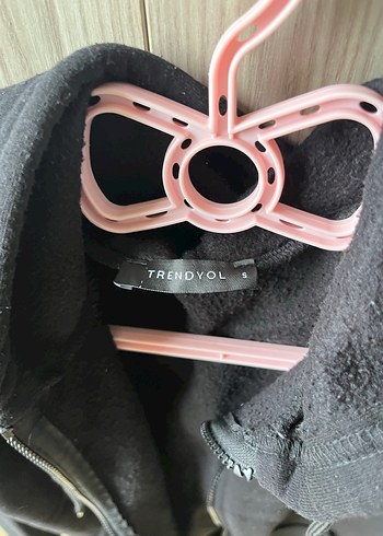 Siyah Fermuarlı Kadın Sweatshirt - Görsel 2