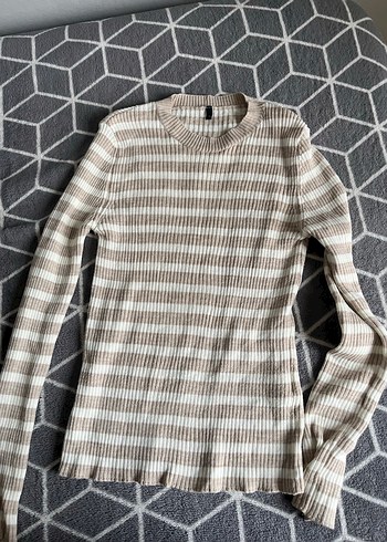 Bej Renkli Boğazlı Triko Kadın Kazak - Görsel 5