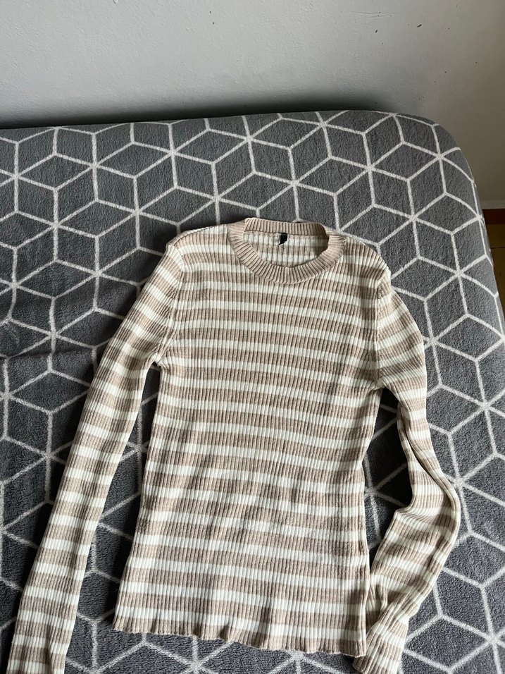 Bej Renkli Boğazlı Triko Kadın Kazak - Görsel 3