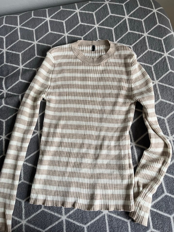 Bej Renkli Boğazlı Triko Kadın Kazak - Görsel 5