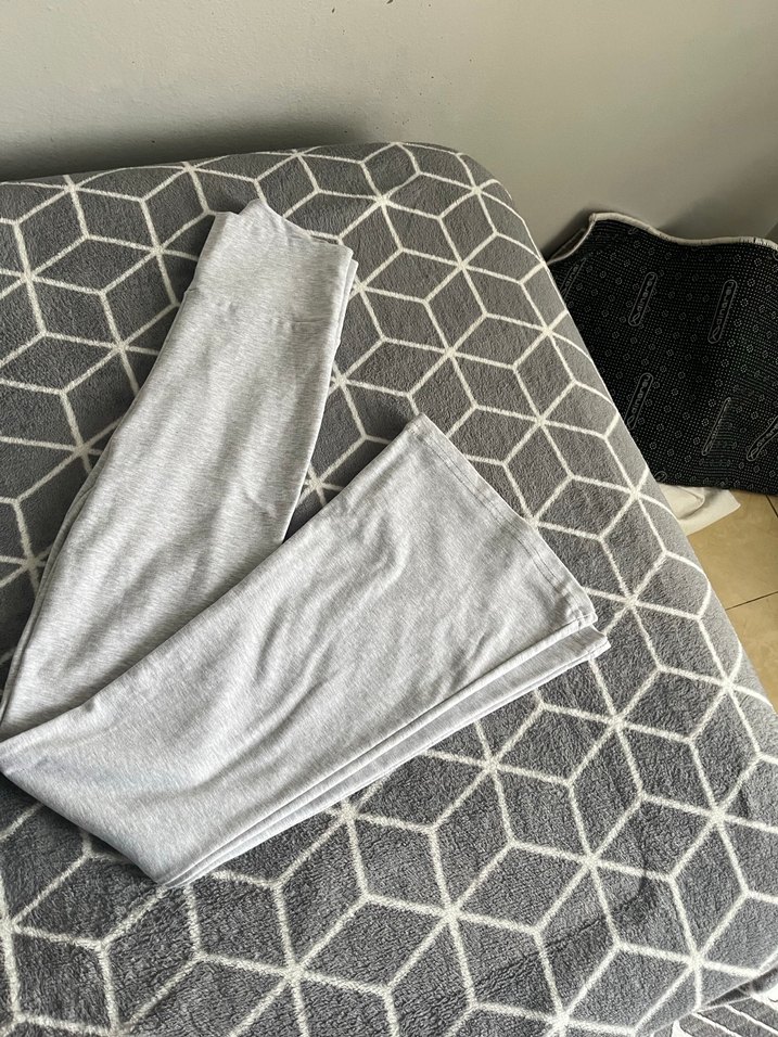 Gri ispanyol paça tayt - Görsel 3