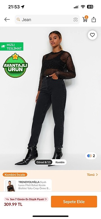 Trendyolmilla mom jeans