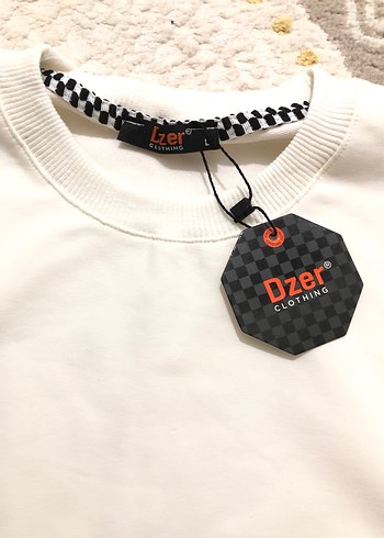 l Beden Beyaz Sweatshirt, Uzun Kollu, Salaş