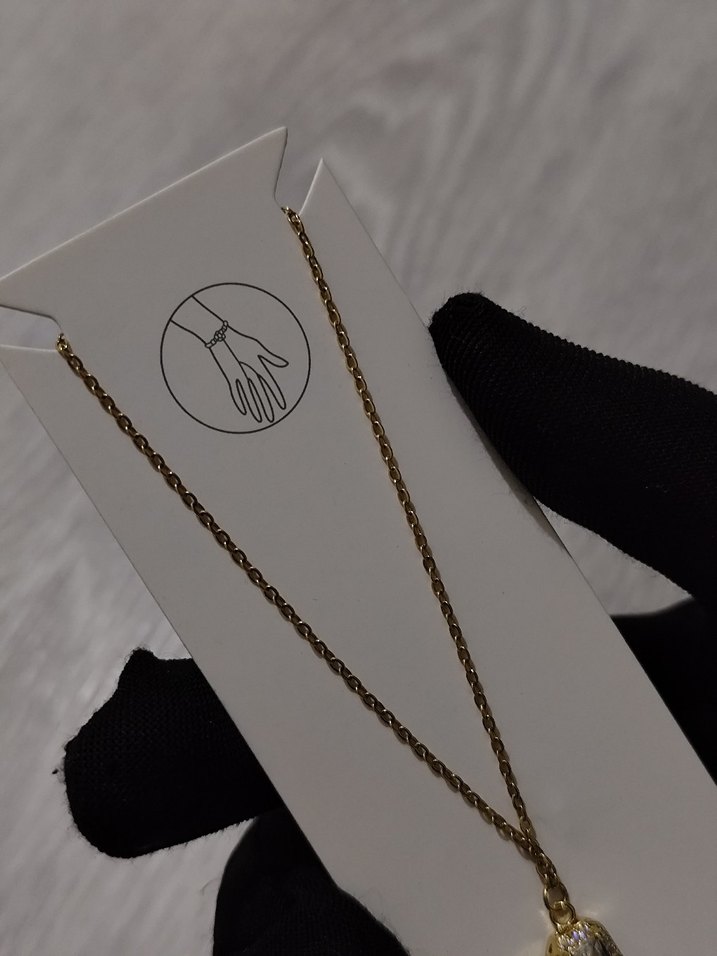 Minimalist Altın Renk Zincir Detaylı Kadın El Zinciri - Görsel 3