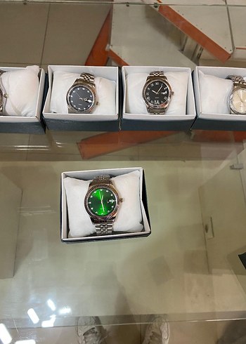 Klasik Tarz Yeşil Parlak Erkek Kol Saati - Görsel 3