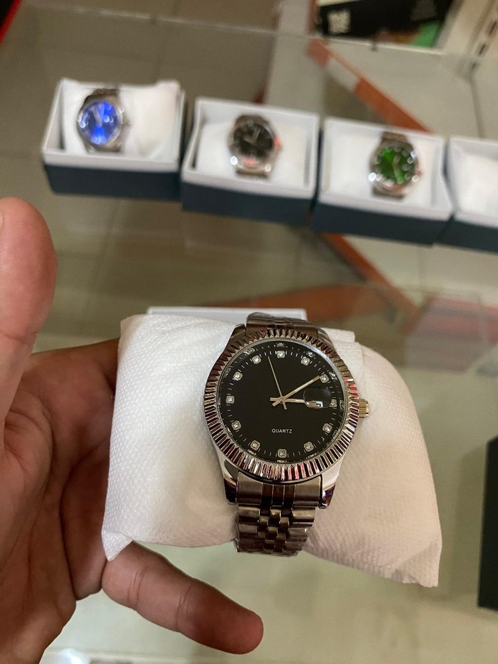 Gri Klasik Erkek Kol Saati - Görsel 2