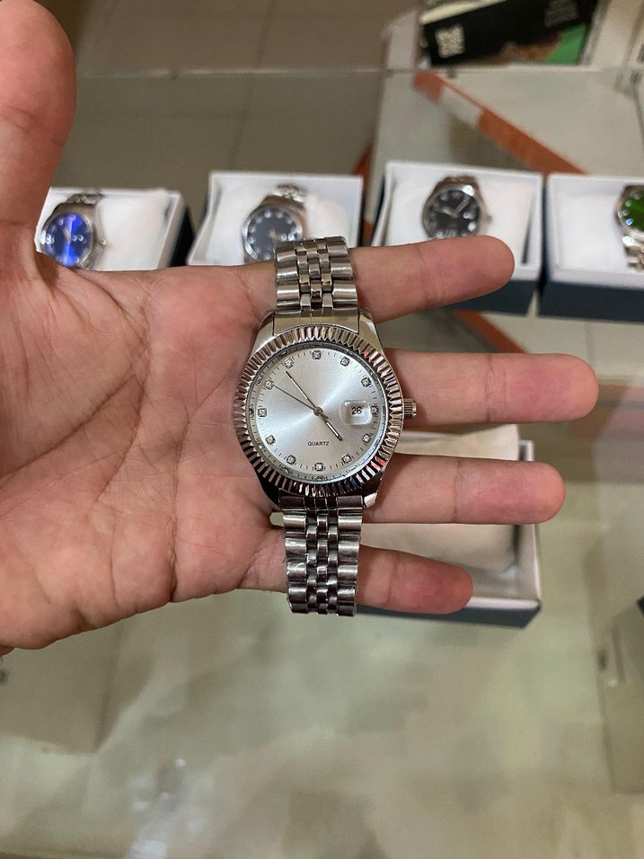 Gri Klasik Erkek Kol Saati - Görsel 2