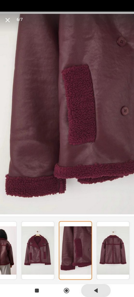 Bordo Süet Kadın Kürk Detaylı Ceket - Görsel 2