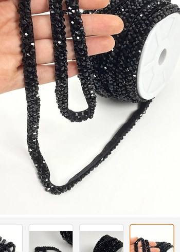 Boncuk İşlemeli kristal serit - Görsel 2