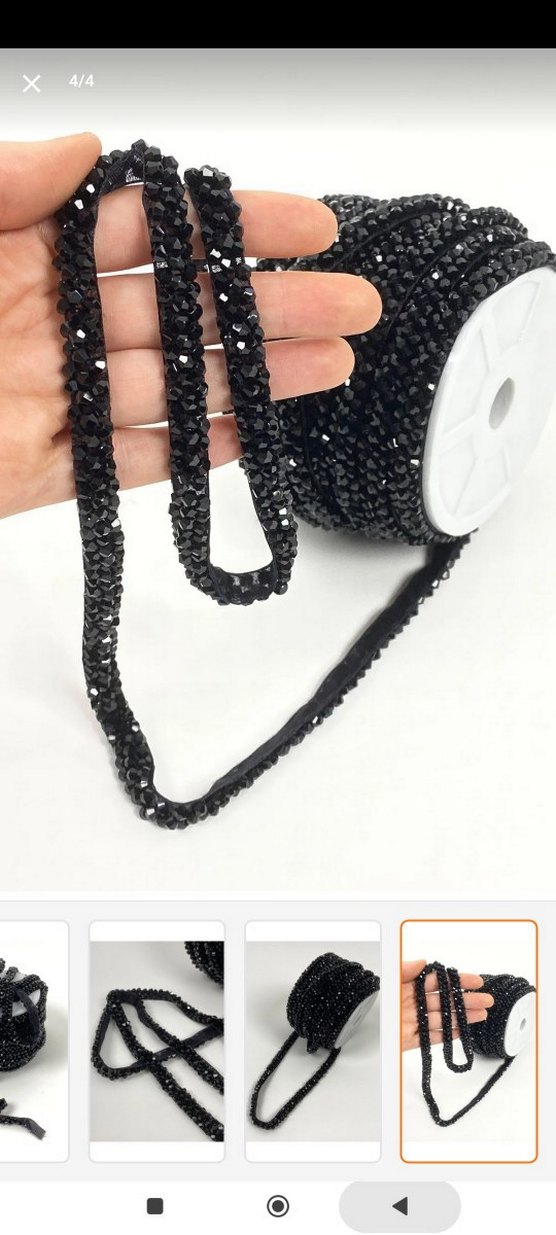 Boncuk İşlemeli kristal serit - Görsel 2