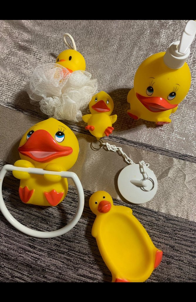 Sarı Ördek Temalı Banyo Aksesuar Seti - Görsel 2
