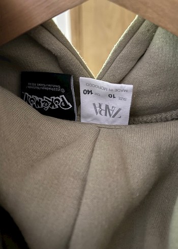 Zara Gri Kapüşonlu Street Wear Sweatshirt
