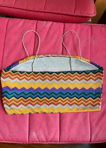 Renkli Bohem Crop Askılı Üst - Görsel 3