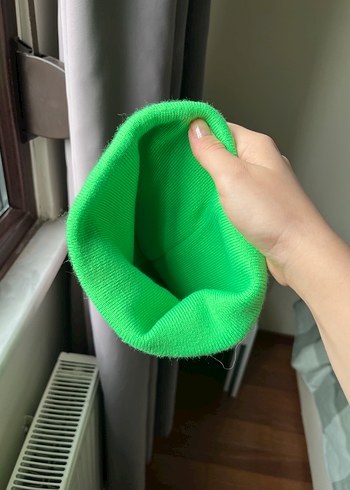 Kadın Örgü Yeşil Bere - Görsel 2