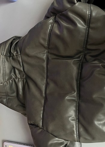 Kahverengi Bomber Deri Kadın Mont Zara - Görsel 5