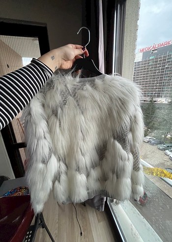 Beyaz Kadın Kürk Detaylı Hırka Zara - Görsel 3