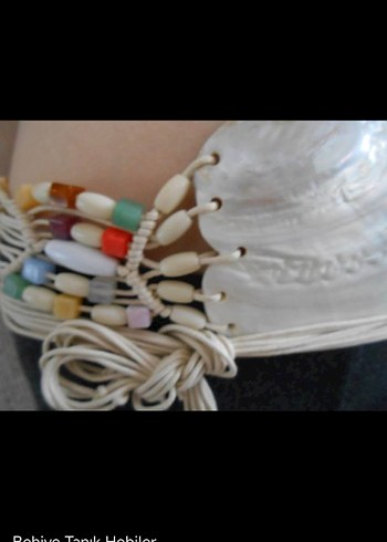 Beyaz Sedef otantik Kadın Kemer - Görsel 2