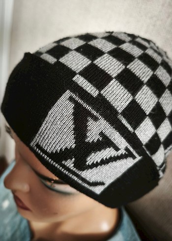 Kadın Gri Örgü Avant-Garde Bere - Görsel 2