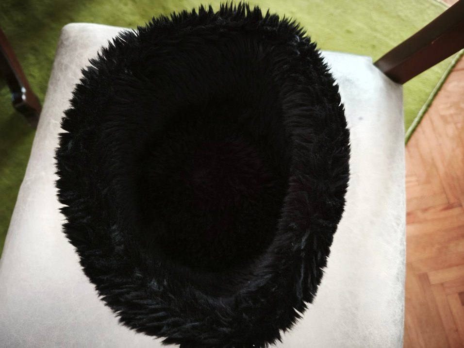 Kürk Detaylı Vintage Kadın Şapka - Görsel 4