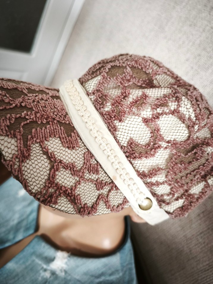 Bej Dantel Detaylı Bohem Kadın Şapka - Görsel 3