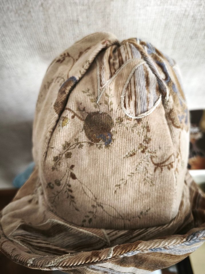 Bej ince kadife Kadın Şapka - Görsel 4