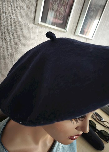 LACİVERT Yün Kadın Bere - Görsel 3