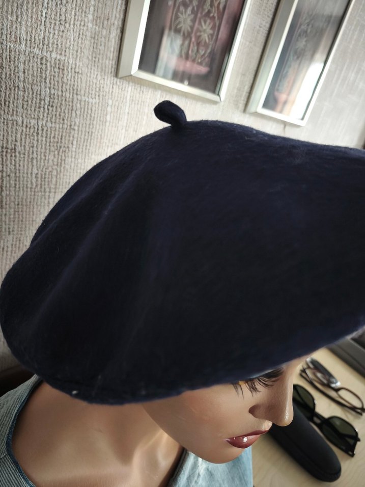 LACİVERT Yün Kadın Bere - Görsel 3