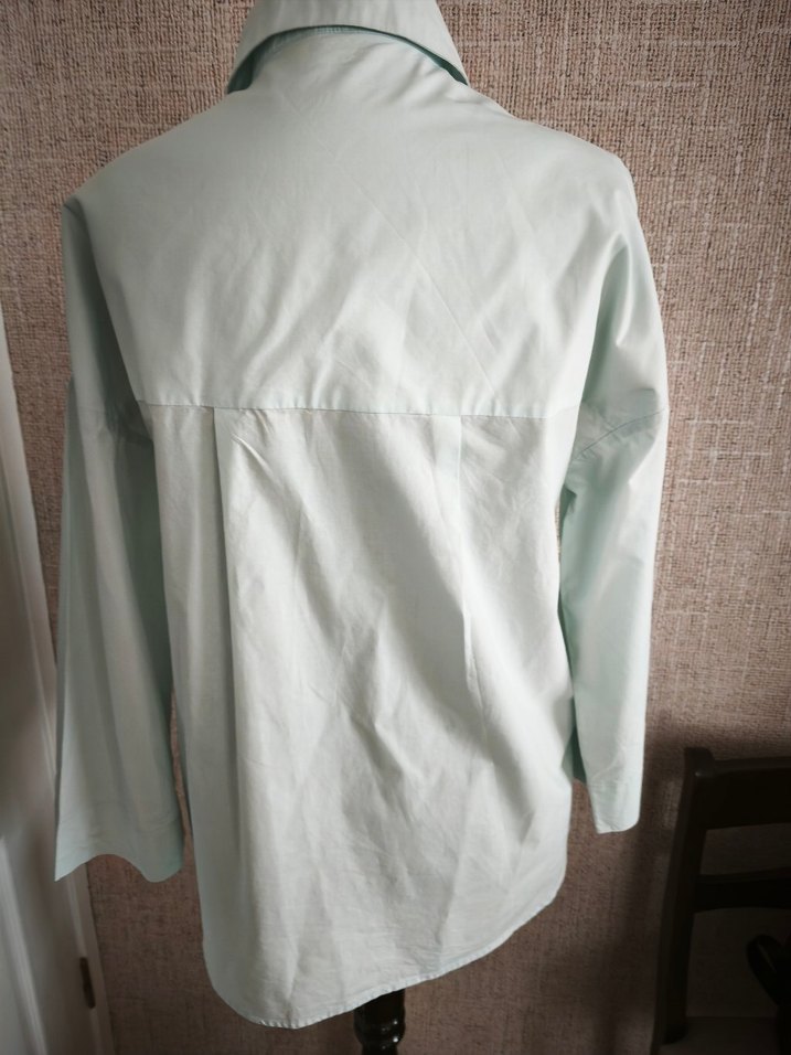 Nakışlı, Düğmeli, Uzun Kollu Pamuklu Gömlek - Görsel 5