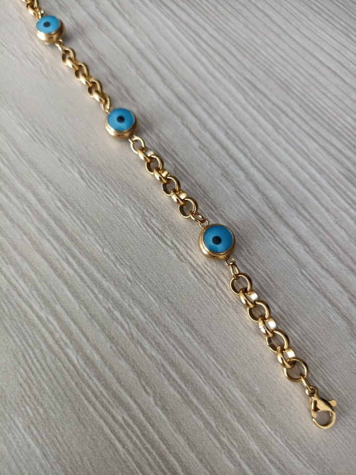 Altın Renk Zincir Detaylı Kadın Bileklik - Görsel 2