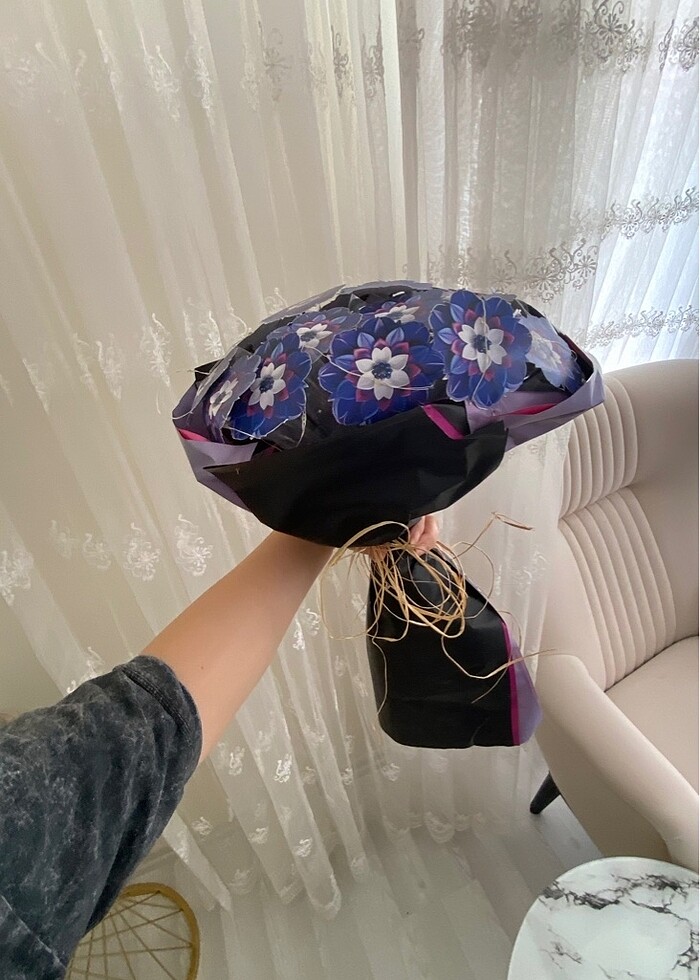 ışıklı çiçek buketi - Görsel 4