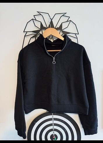 Siyah sweatshirt 