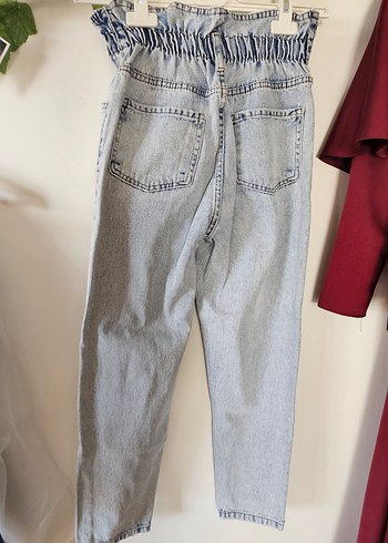 Beli Lastikli Kadın Denim Pantolon - Görsel 5