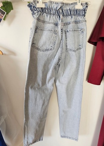 Beli Lastikli Kadın Denim Pantolon - Görsel 4