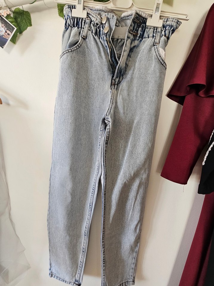 Beli Lastikli Kadın Denim Pantolon - Görsel 3