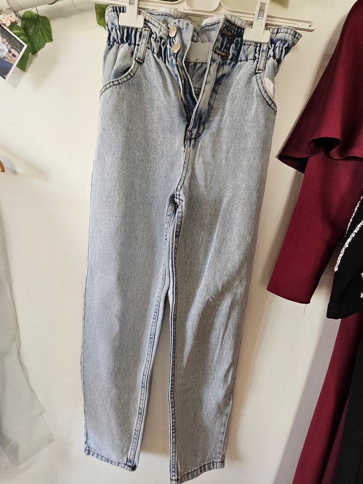 Beli Lastikli Kadın Denim Pantolon - Görsel 2