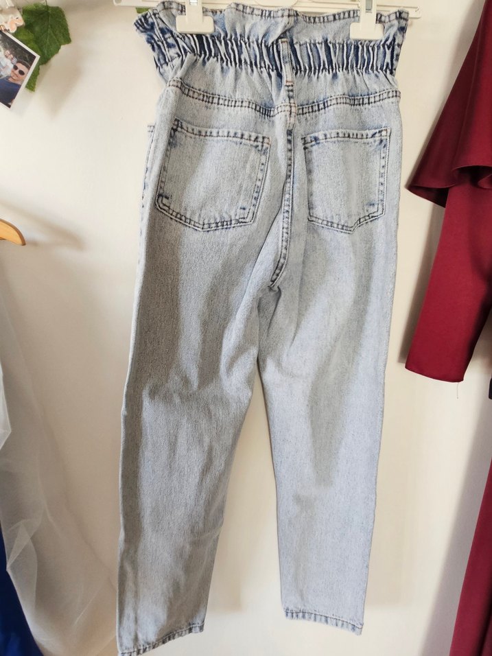 Beli Lastikli Kadın Denim Pantolon - Görsel 4