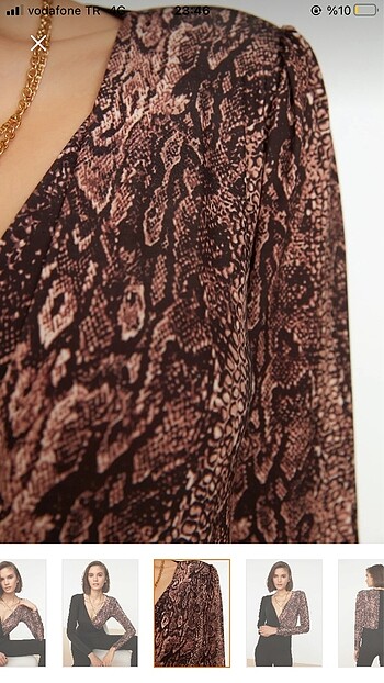 Kadın çıtçıtlı iki parçalı bluz - Görsel 3