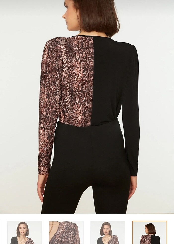 Kadın çıtçıtlı iki parçalı bluz - Görsel 2