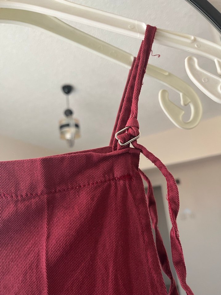 Bordo Bohem Salaş Uzun Elbise - Görsel 3