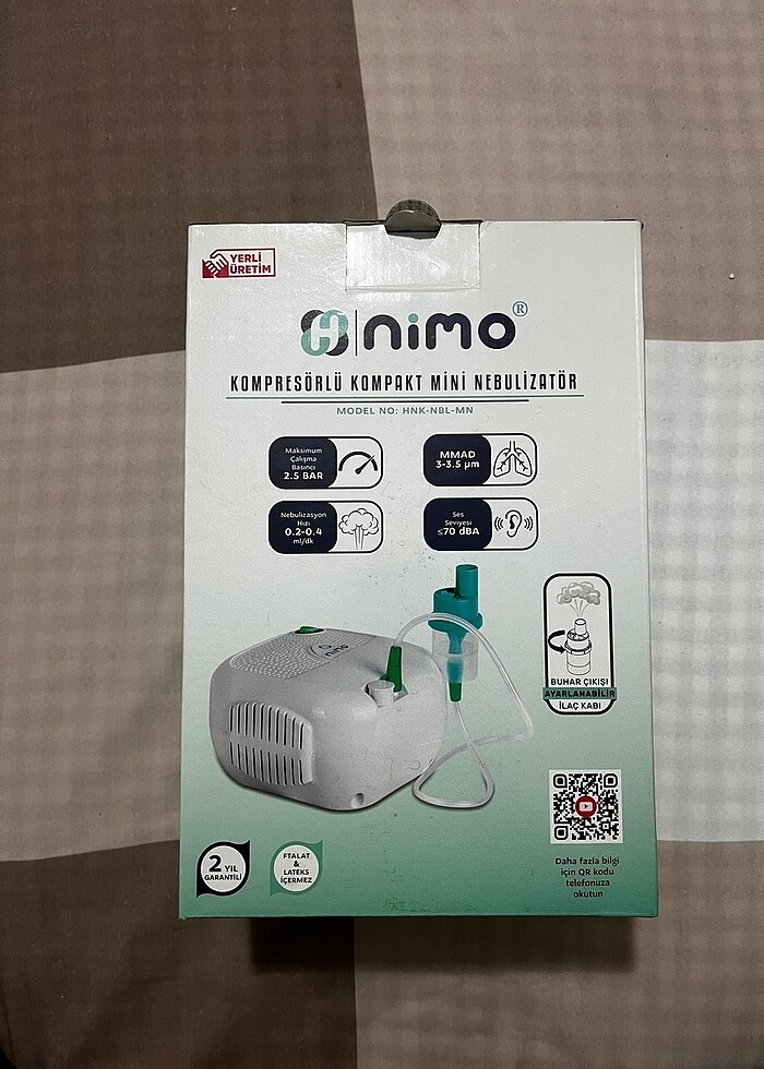 KOMPRESÖRLÜ KOMPAKT MİNİ NEBULİZATÖR - Görsel 3