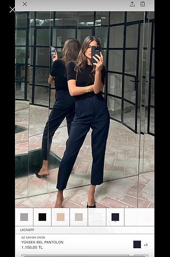 Zara Zara Yüksek Bel Pantolon