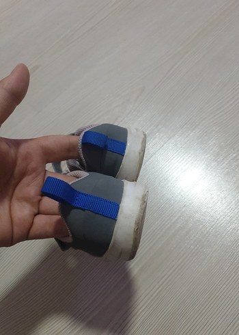 Nike Kız Çocuk Gri Mor Cırt Cırtlı Spor Ayakkabı