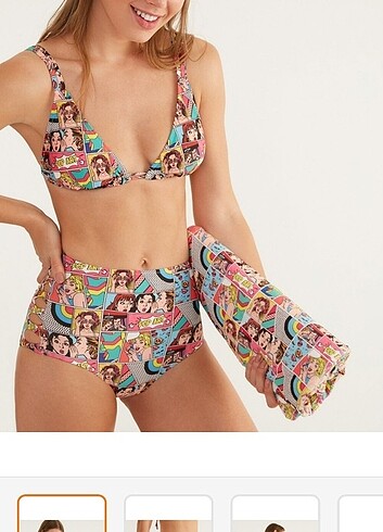 Suwen yüksek bel bikini takımı