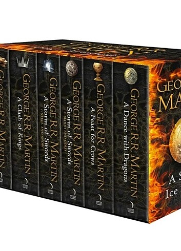 Game of thrones 6 kitap ingilizce set