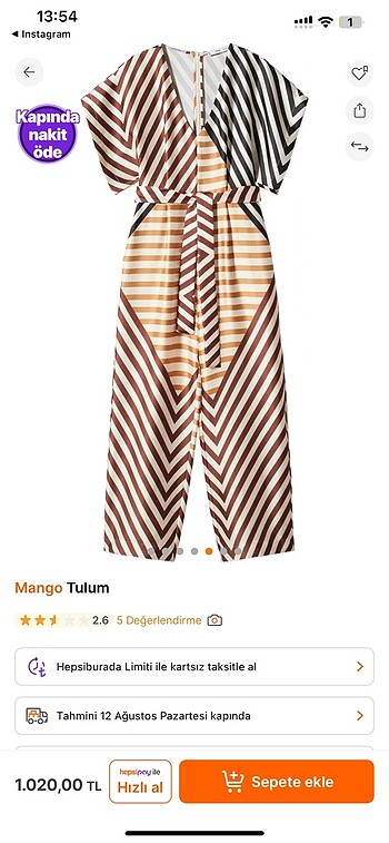 m Beden Mango tulum