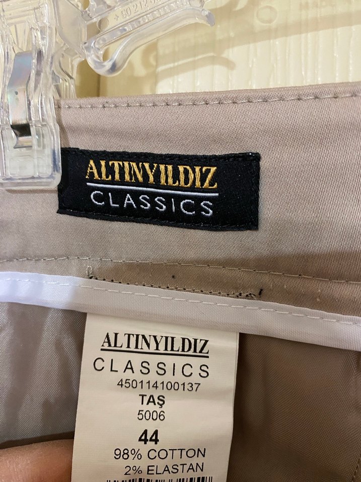 Altınyıldız Erkek taş bej kapri 44 beden - Görsel 3