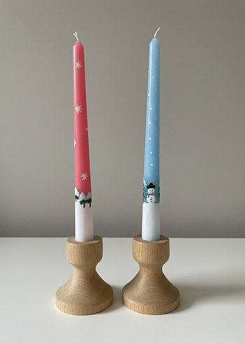 Şamdan mum Noel Yılbaşı - Görsel 2