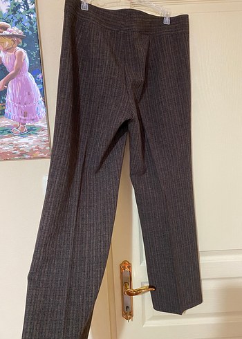 Kahverengi kumaş pantolon L 40 - Görsel 7
