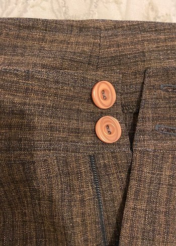 Kahverengi kumaş pantolon L 40 - Görsel 2