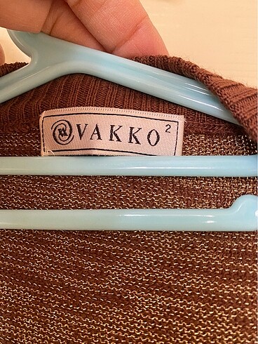 m Beden Vakko kahve simli hırka m 38